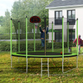 Garden de entrega nos EUA trampolim de 10 pés com argola de basquete